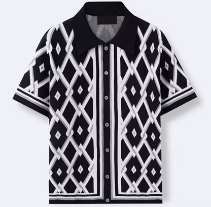 Calvin | Chemise Jacquard À Motif Géométrique