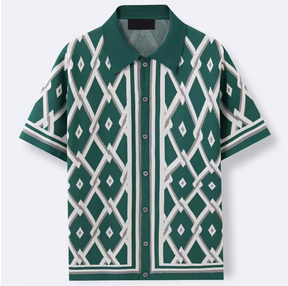 Calvin | Chemise Jacquard À Motif Géométrique