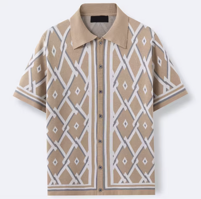 Calvin | Chemise Jacquard À Motif Géométrique