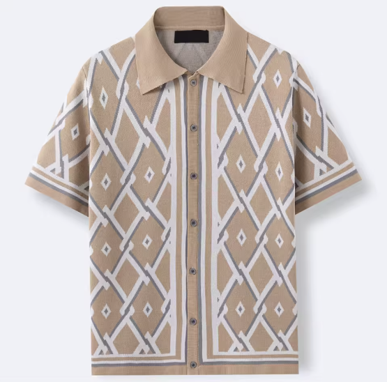Calvin | Chemise Jacquard À Motif Géométrique