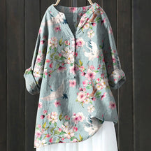 Martha | Blouse Longue Fleurie À Coupe Fluide Et Tissu Aéré