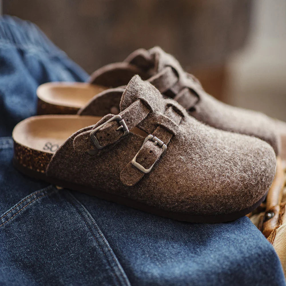 Kudos | Mules en Laine Respirante avec Boucles Ajustables