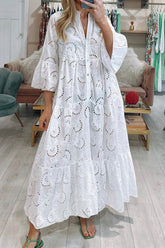 Colette | Robe En Dentelle À Coupe Fluide Pour Une Élégance Estivale