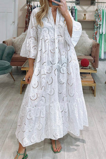 Colette | Robe En Dentelle À Coupe Fluide Pour Une Élégance Estivale