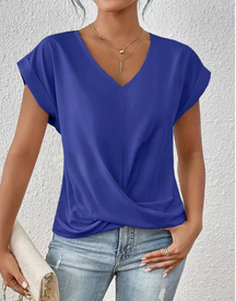 Éloïse | T-shirt Col Cœur décontracté