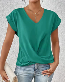 Éloïse | T-shirt Col Cœur décontracté