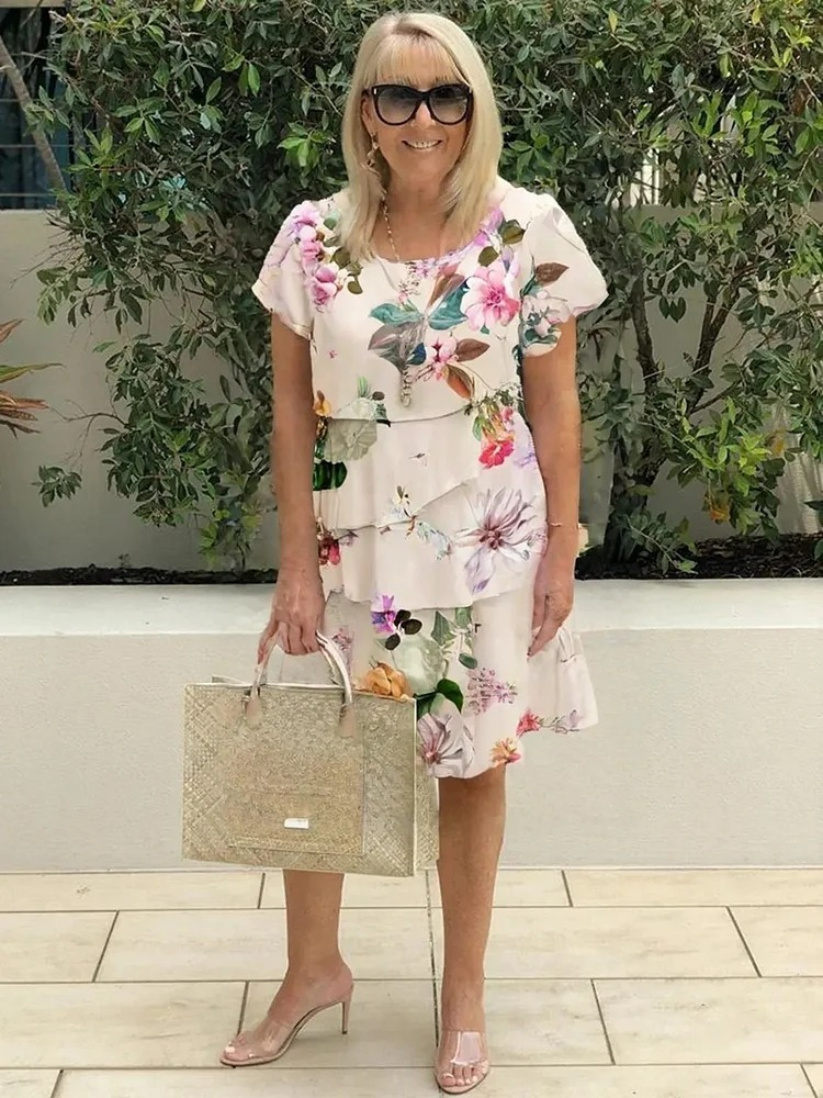 Émilie | Robe Maxi Élégante À Fleurs