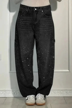 Calypso | Pantalon Taille Haute Jambes Larges Avec Poches