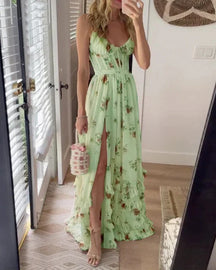 Richelle | Robe Midi Fleurie À Silhouette Cintrée