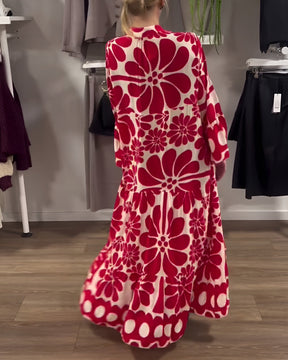 Noémie | Robe Longue Imprimée Élégante Et Confortable
