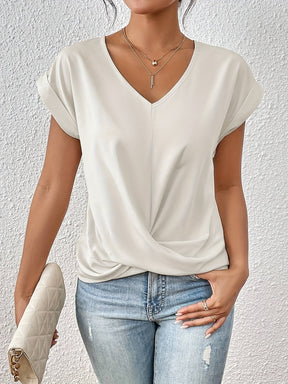 Éloïse | T-shirt Col Cœur décontracté
