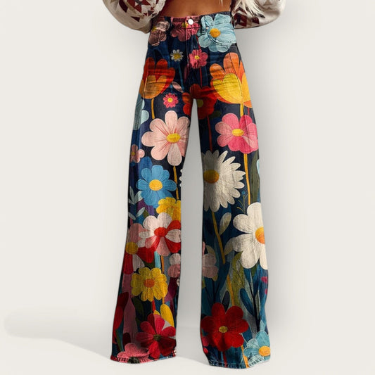 Solea | Pantalon Large Coloré et Stylé