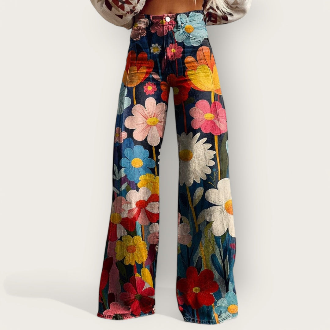 Solea | Pantalon Large Coloré et Stylé