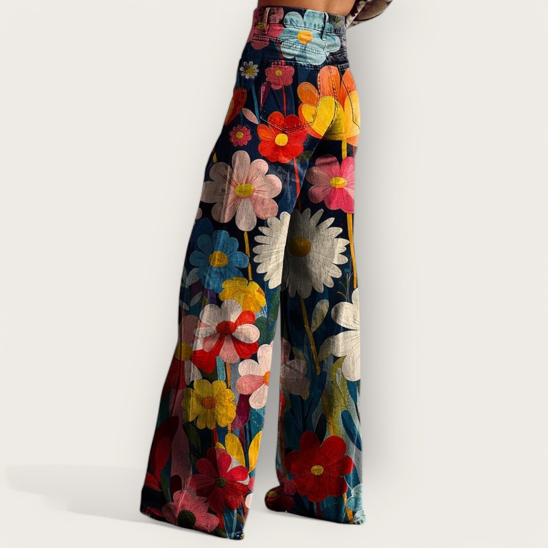 Solea | Pantalon Large Coloré et Stylé