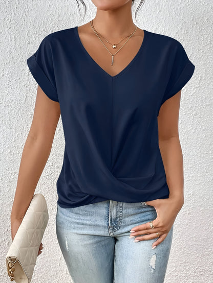 Sophie - T-shirt Décontracté à Col Cœur