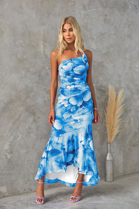 Nayeli | Robe Longue D'Été Plissée À Épaule Unique