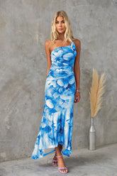 Nayeli | Robe Longue D'Été Plissée À Épaule Unique