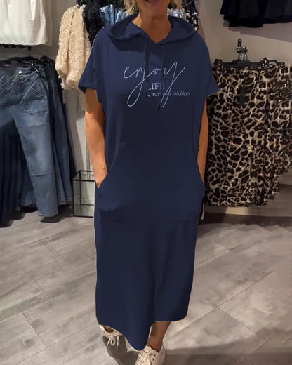 Saskia | Robe Décontractée À Capuche Pour Tous Les Jours