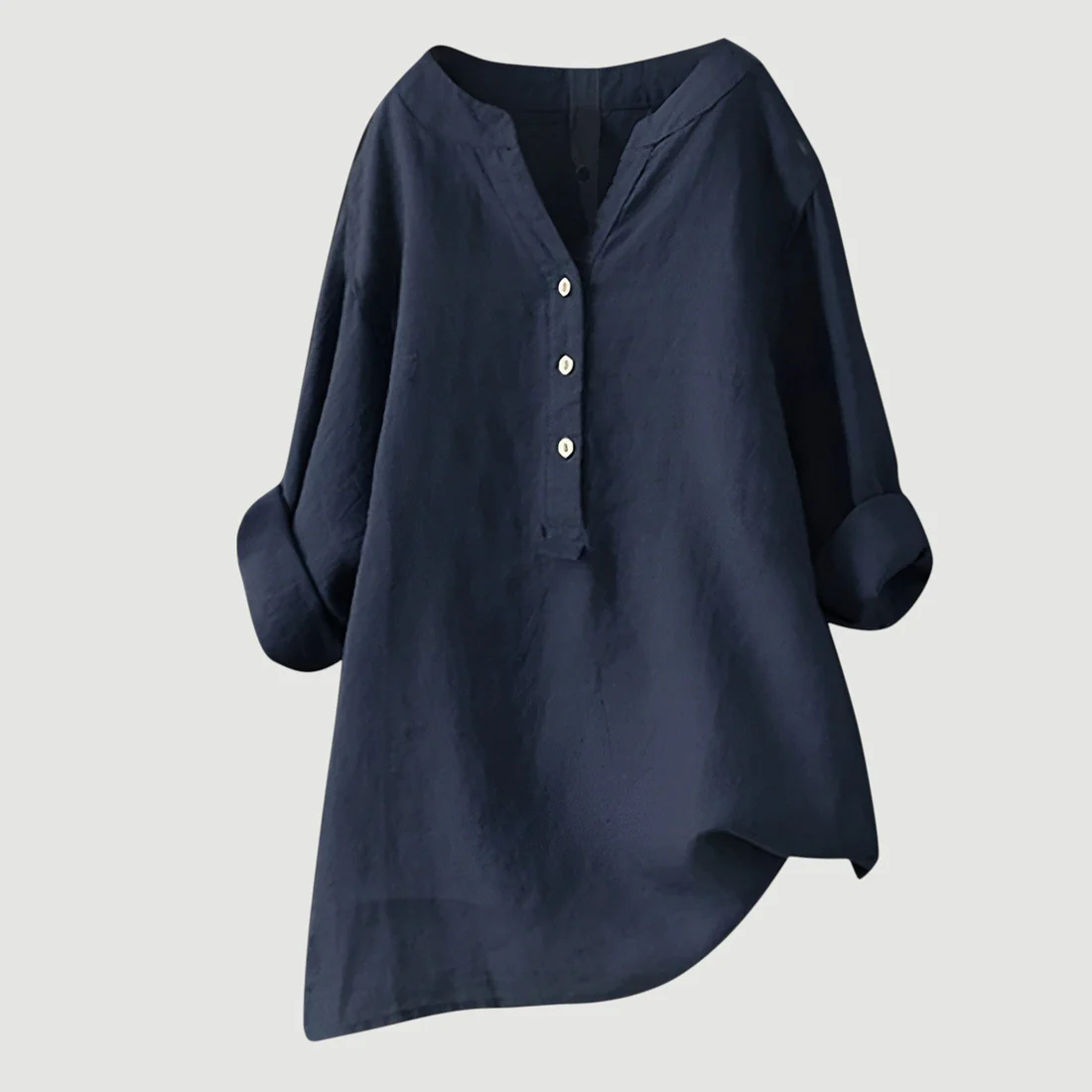 Solara | Chemise En Lin À Boutons Et Manches Retroussables