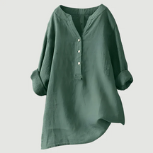 Solara | Chemise En Lin À Boutons Et Manches Retroussables
