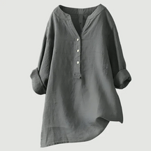 Solara | Chemise En Lin À Boutons Et Manches Retroussables