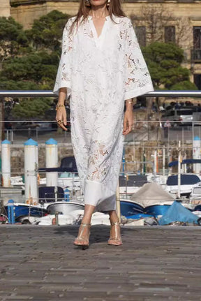 Lucille | Robe Oversize En Coton à Imprimé Artistique