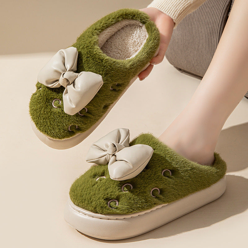 Chaussons Femme Nœud Plateforme - Piedis LTD Chaussons Femme Nœud Plateforme Bottines Piedis LTD Vert / 36-37 Piedis LTD Bottines