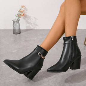 Bottines à Talon Moyen avec Zip Latéral - Piedis LTD Bottines à Talon Moyen avec Zip Latéral 0 Piedis LTD Abricot / 35 Piedis LTD 0