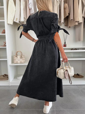 Ivanka - Robe En Denim Élégante