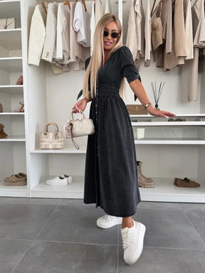 Ivanka - Robe En Denim Élégante