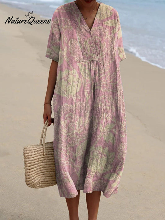 Melinda | Robe Vintage En Coton À Imprimé Floral