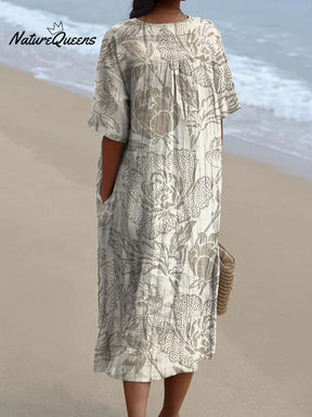 Melinda | Robe Vintage En Coton À Imprimé Floral