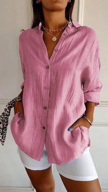 Yara | Blouse Classique À Plis Et Coupe Structurée