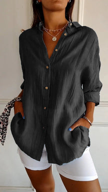Yara | Blouse Classique À Plis Et Coupe Structurée