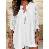 Bernadette | Blouse Ample À Col V Et Coupe Élégante