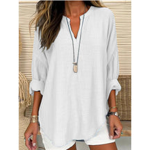Bernadette | Blouse Ample À Col V Et Coupe Élégante