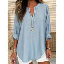 Bernadette | Blouse Ample À Col V Et Coupe Élégante