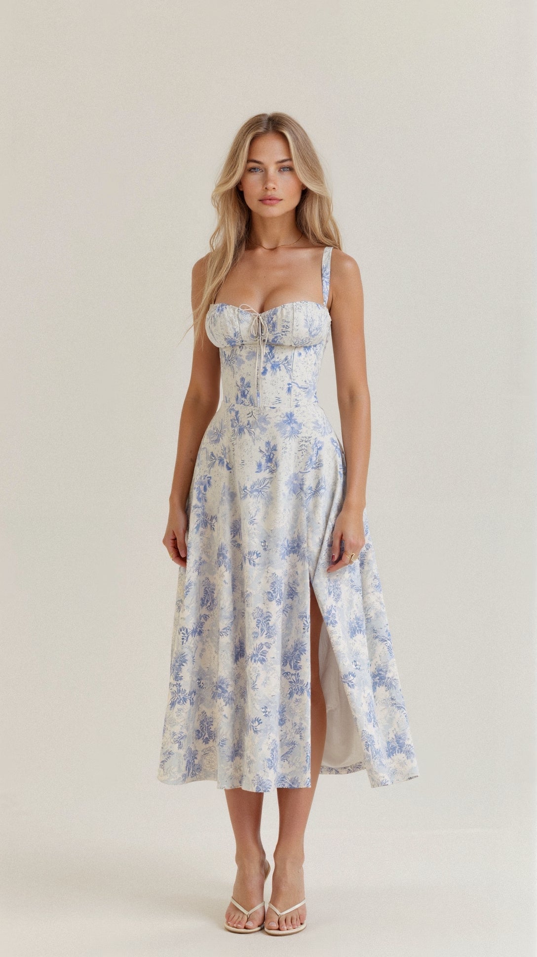 Celina | Robe Cintrée Élégante En Tissu Fluide
