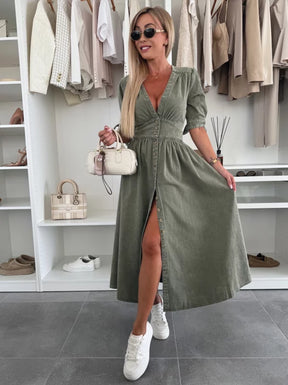 Ivanka - Robe En Denim Élégante