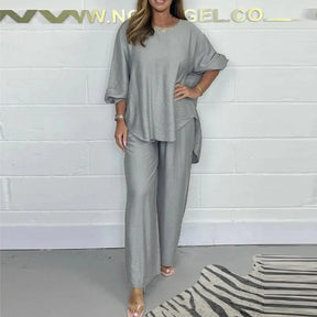 Colene | Ensemble Élégant À Manches Longues Et Pantalon Large Pour Toutes Occasions
