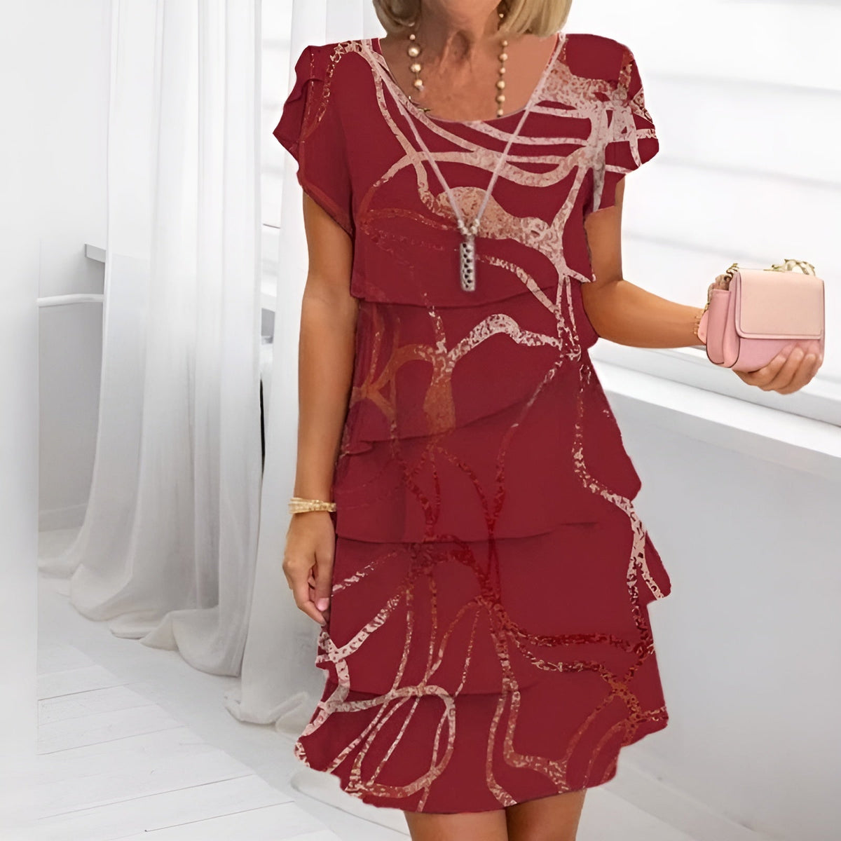 Aada | Robe Légère À Volants Féminine Et Confortable
