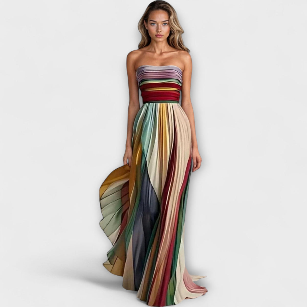 Liora | Robe Longue Élégante En Tissu Premium Doux