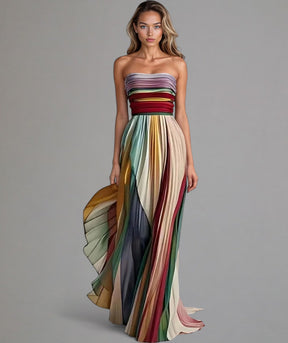 Soléa | Robe Longue D’Été Sans Manches Et Colorée
