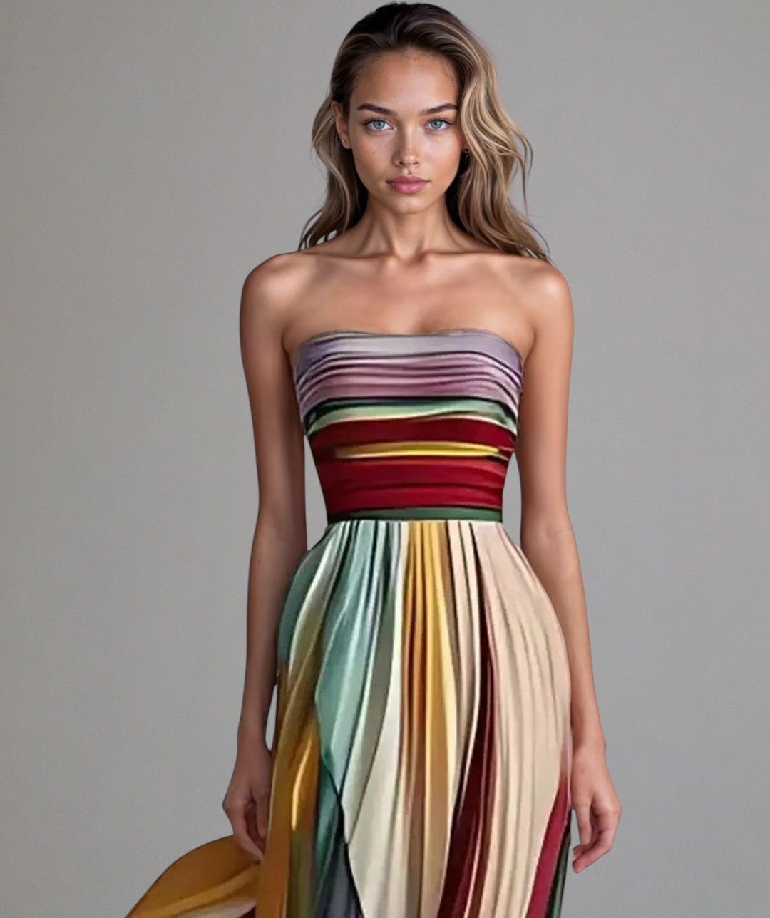Soléa | Robe Longue D’Été Sans Manches Et Colorée