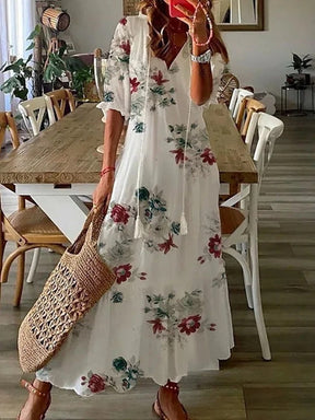 Amélia | Robe Longue Élégante Et Fluide